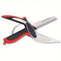 Kitchen Scissors Stainless Steel – Meat, Fruit & Vegetable Cutter Kitchen Scissors Nixie Red