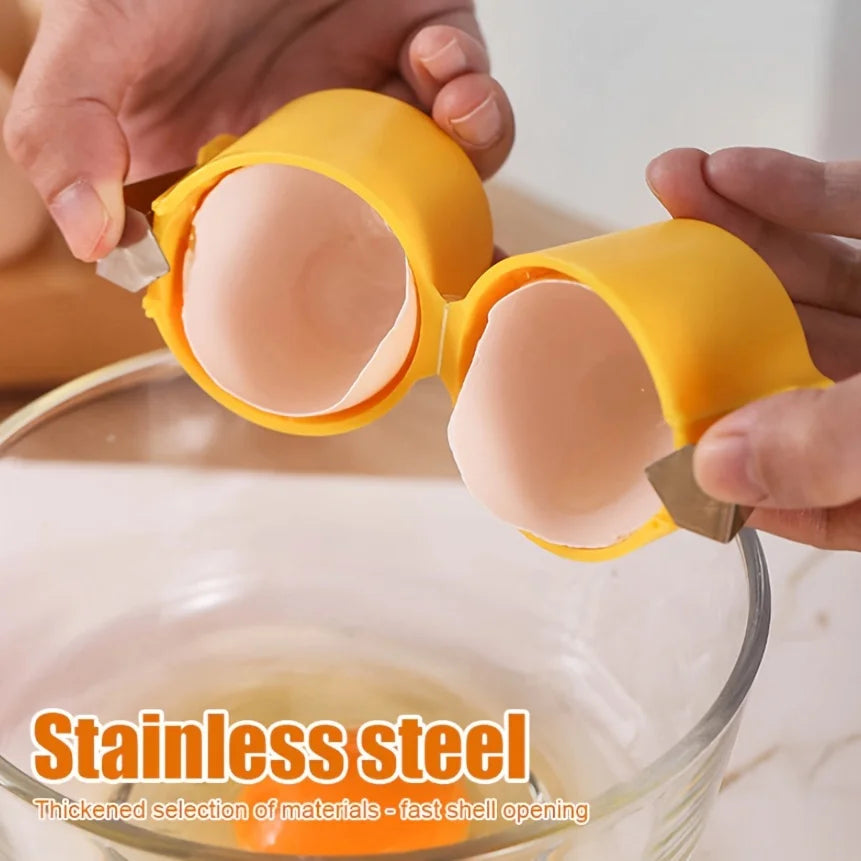 3-Piece Stainless Steel Egg Yolk Separator – Easy-Grip Kitchen Tool Egg Yolk Separator Nixie
