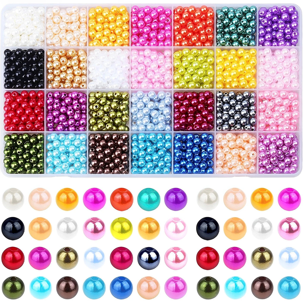 1960Pcs DIY Bracelet Beads Kit – 6mm, 28 Colors + Storage Box DIY Jewelry Bead Kit Nixie 1960pcs