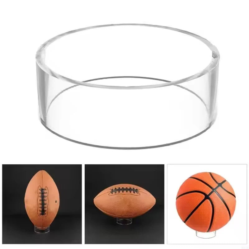 Clear Acrylic Ball Display Stand for Soccer Basketball Rugby Ball Display Stand Nixie
