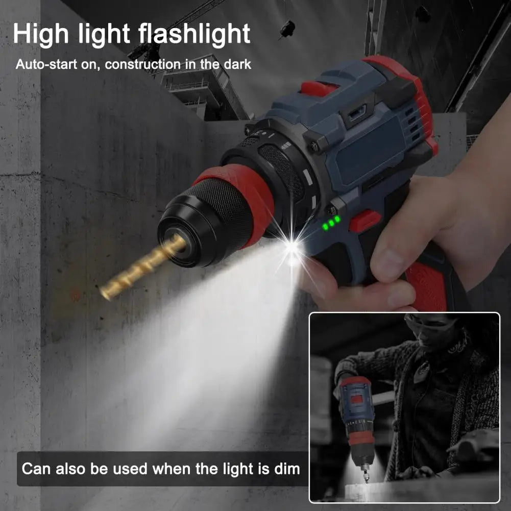 16.8V Cordless Drill Driver – 45Nm Brushless Motor Power Tool Cordless Drill Driver Nixie