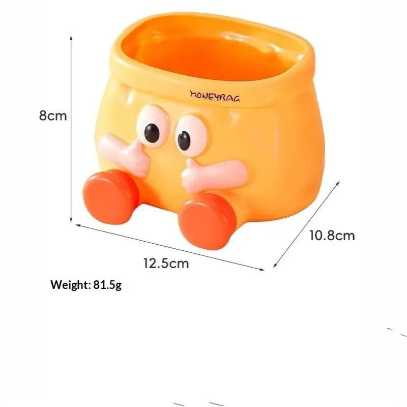 Cartoon Desktop Storage Organizer Box – Large Capacity 1/2PCS