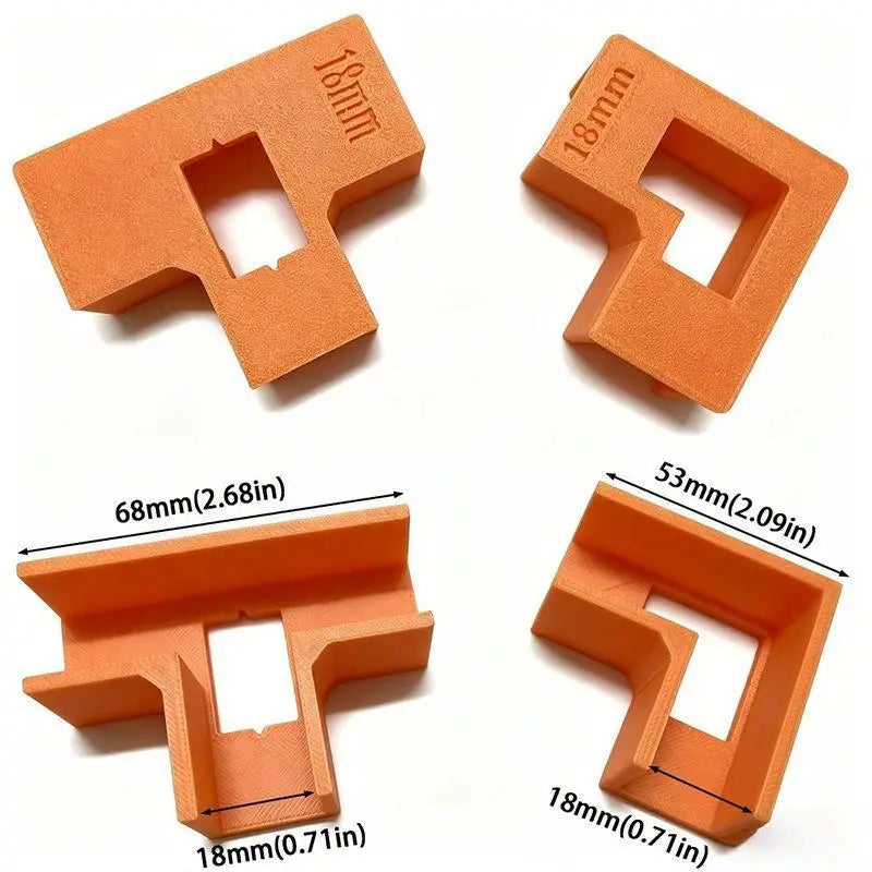 4Pcs 90° Right Angle Clamps T Brackets for 18mm Wood Panels Woodworking Clamps Nixie
