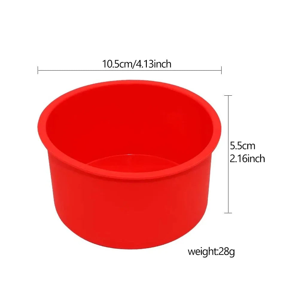 3-Piece Silicone Mini Cake Pans – Cheesecake & Angel Food Molds Silicone Cake Molds Nixie