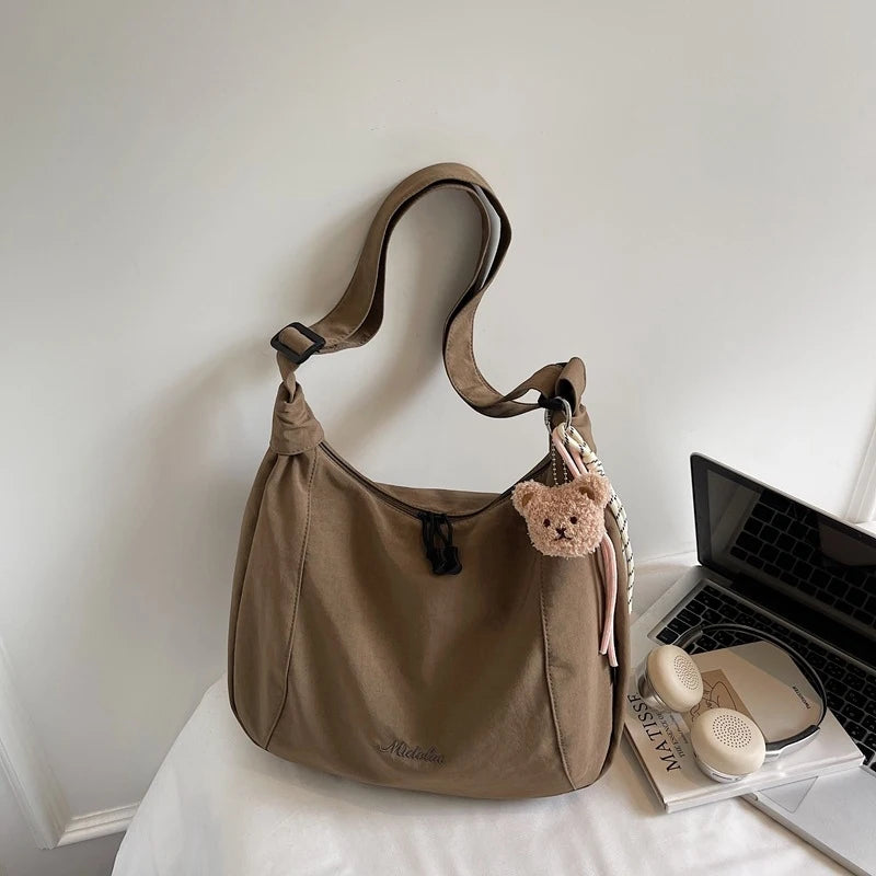 Japanese Canvas Tote Bag – Large Shoulder & Crossbody Bag Canvas Tote Bag Nixie