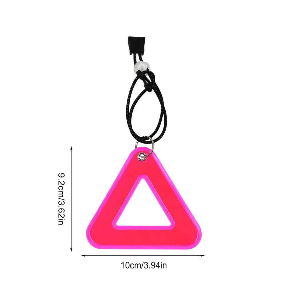 Reflective Triangle Pendant – High Visibility Cycling Safety Tag