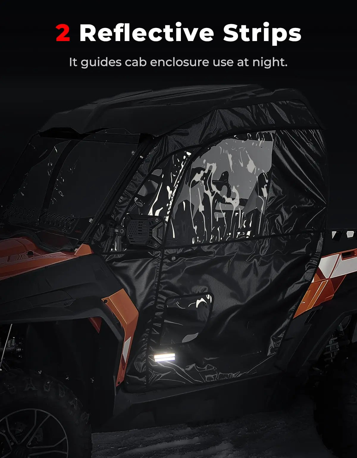 KEMITOUR Soft Cab Doors for CFMOTO ZForce 500 800 1000 UTV UTV Soft Cab Doors Nixie