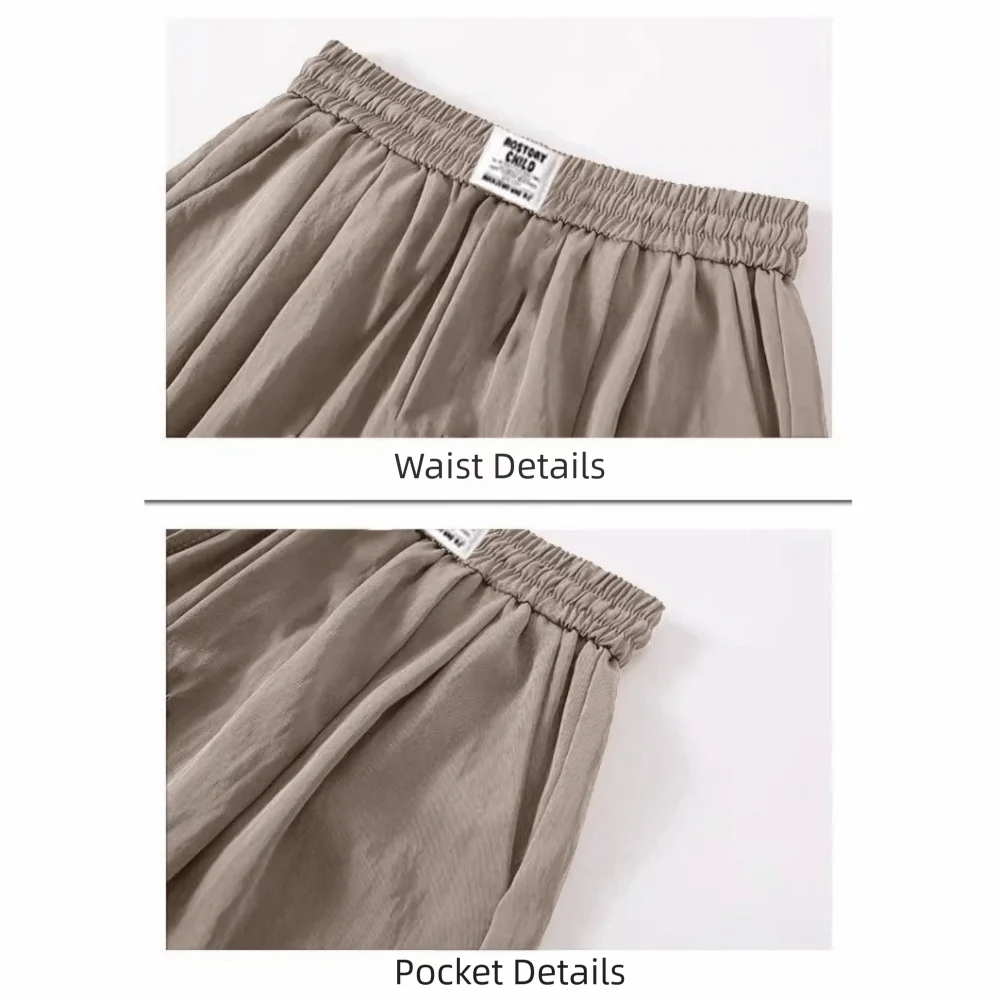 Women's Wide Leg High Waist Shorts – Lightweight Breathable