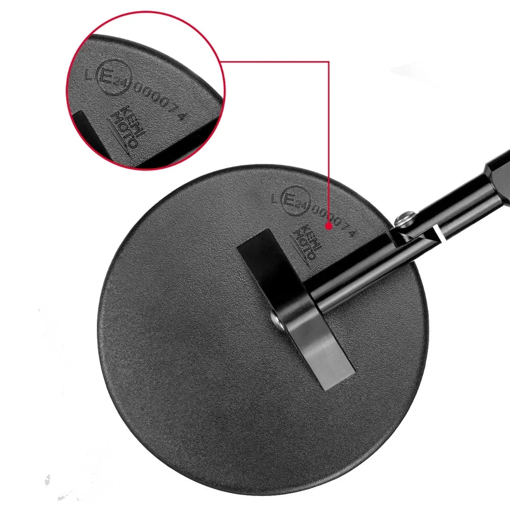 Round CNC Aluminum Motorcycle Handlebar Mirrors 7/8'' Universal Motorcycle Handlebar Mirrors Nixie