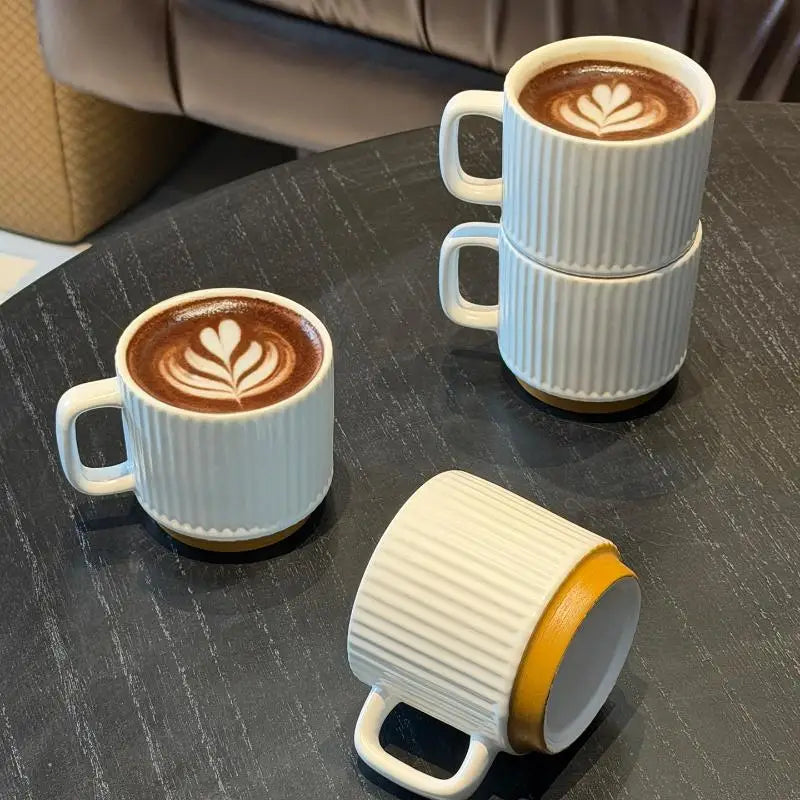 Thickened Ceramic Mug with Handle – Modern White Coffee Cup Ceramic Coffee Mug Nixie