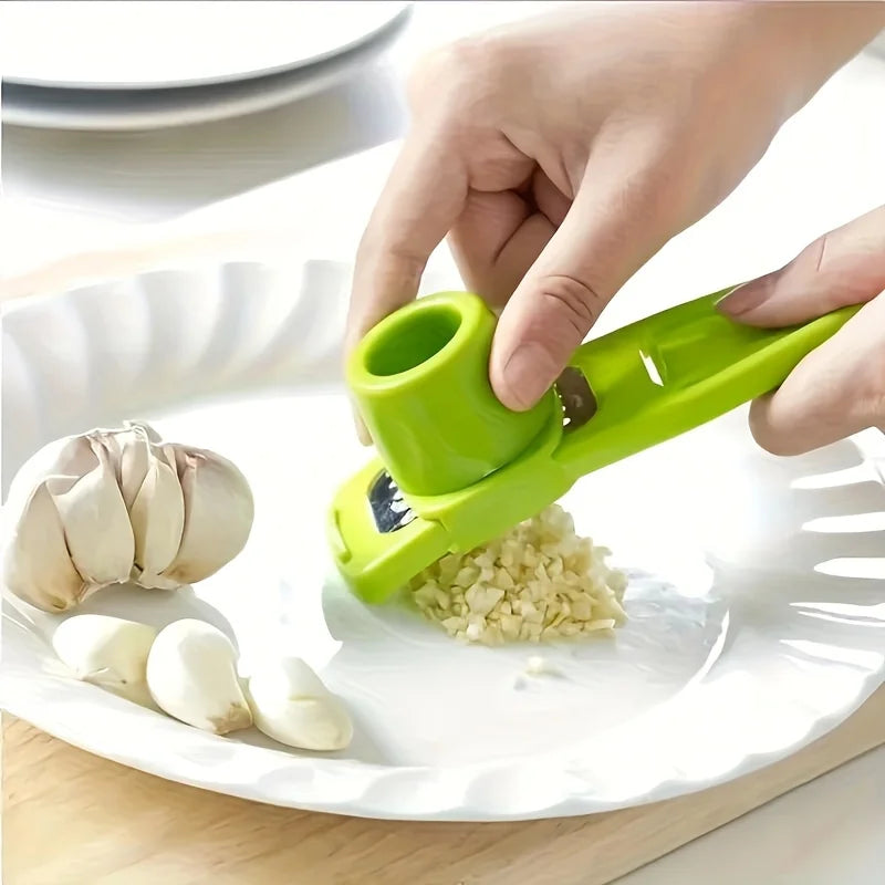 Mini Manual Garlic Press Grinder – BBQ Kitchen Food Mincer Garlic Press Grinder Nixie