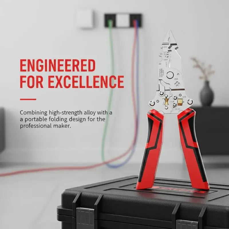 Foldable Wire Stripper Twister with Voltage Tester | JETTING Wire Stripper Tool Nixie