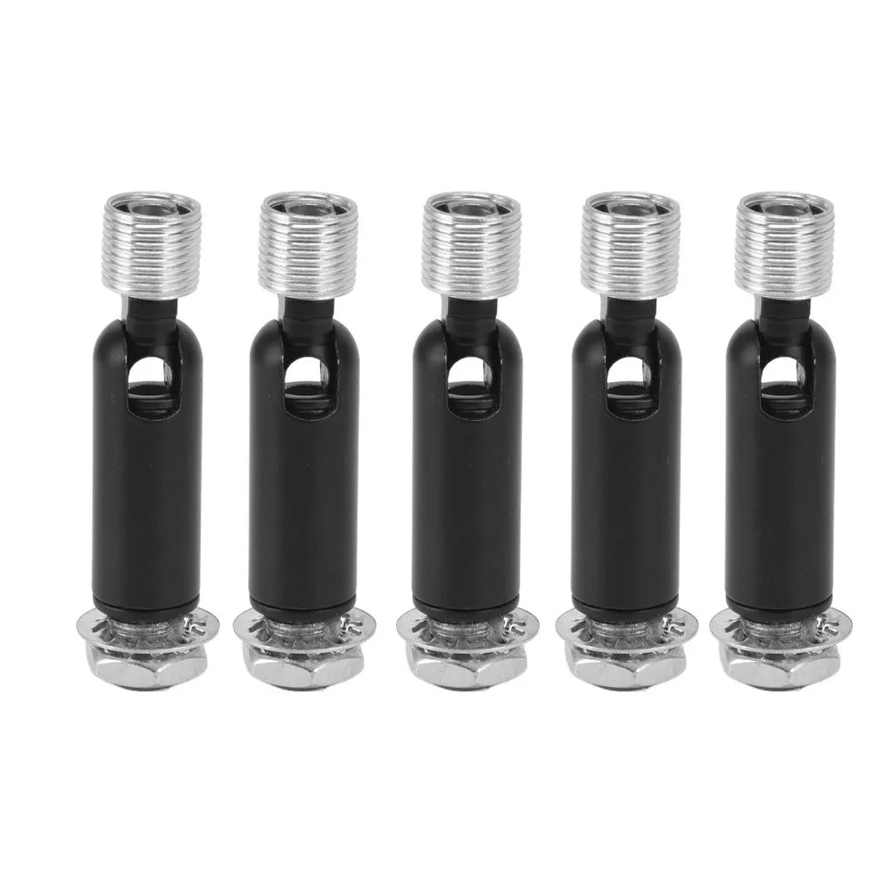 5PCS M10 Sloped Ceiling Adapter 180° Swivel Chandelier Mount Ceiling Light Adapter Nixie Black