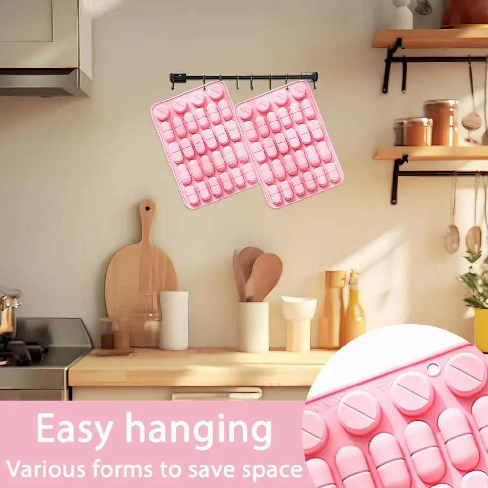 Silicone Capsule Mold 28-Cavity – Candy, Gummy & Chocolate Tray Silicone Baking Mold Nixie