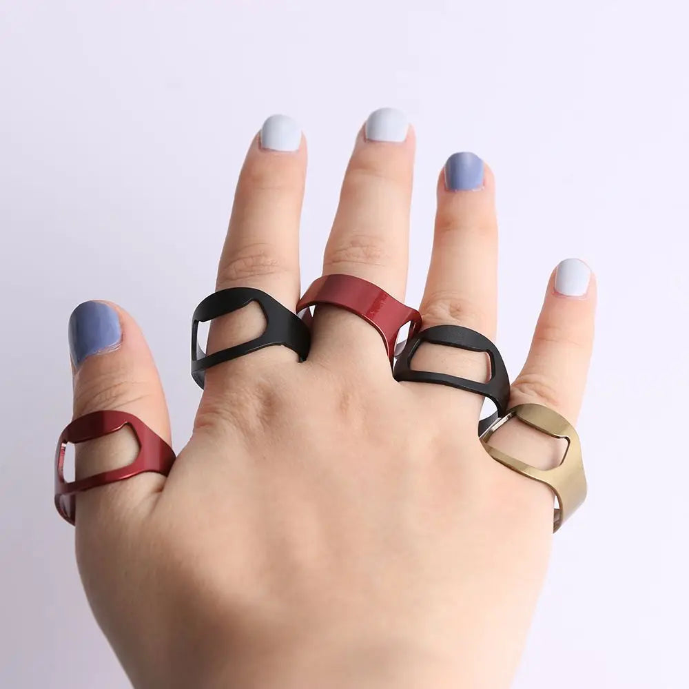 Stainless Steel Finger Ring Bottle Opener – 1 or 3 Pack Ring Bottle Opener Nixie