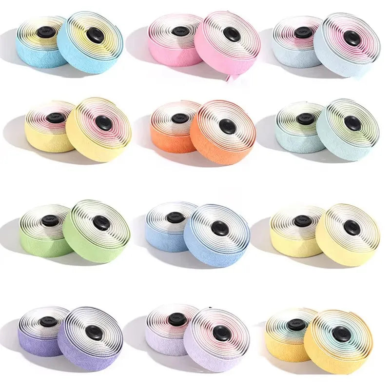 Road Bike Handlebar Tape EVA/PU Anti-Slip Bar Wrap + Plugs Handlebar Tape Nixie