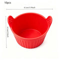 Silicone Dessert Cups 10-Pack – Reusable Mini Baking Molds