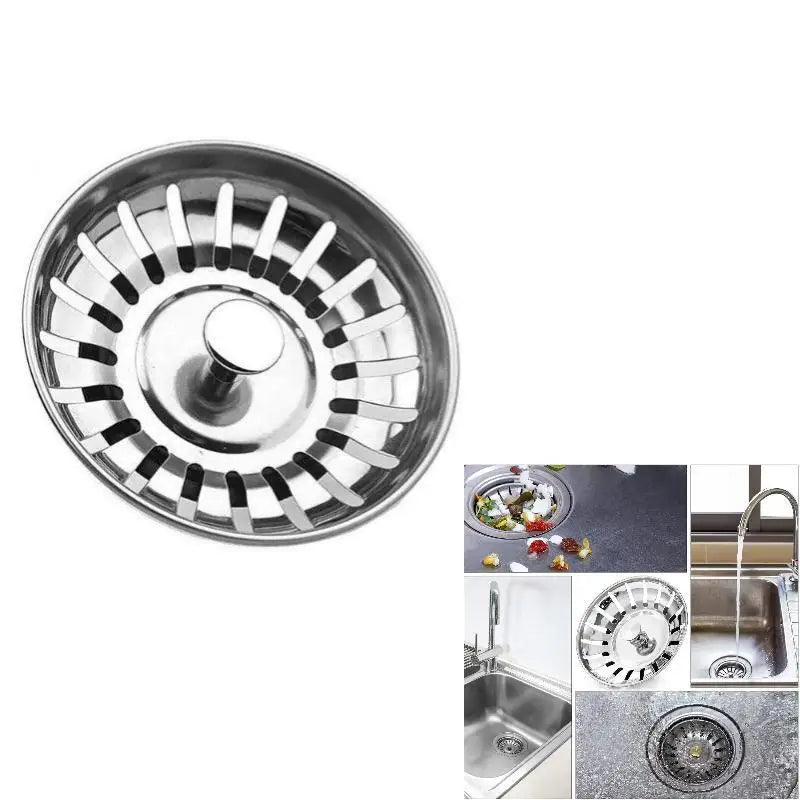 82mm Stainless Steel Sink Drain Strainer & Hair Catcher Sink Drain Strainer Nixie