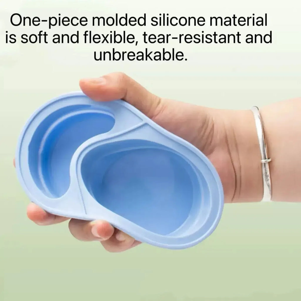 Silicone Dual Compartment Snack Box – Leakproof & Reusable