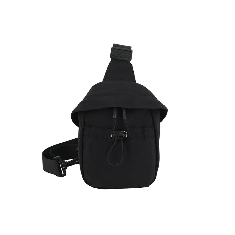 Women's Mini Nylon Crossbody Chest Bag – Lightweight & Trendy Crossbody Chest Bag Nixie BB-1335Black