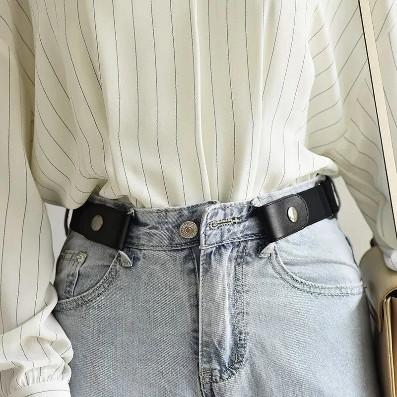 Buckle-Free Stretch Elastic Waist Belt for Women & Men Elastic Waist Belt Nixie