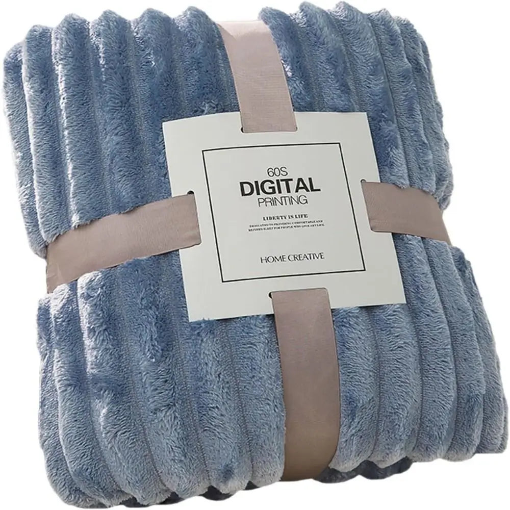 Double-Sided Coral Fleece Bunny Blanket – Soft & Breathable Fleece Throw Blanket Nixie