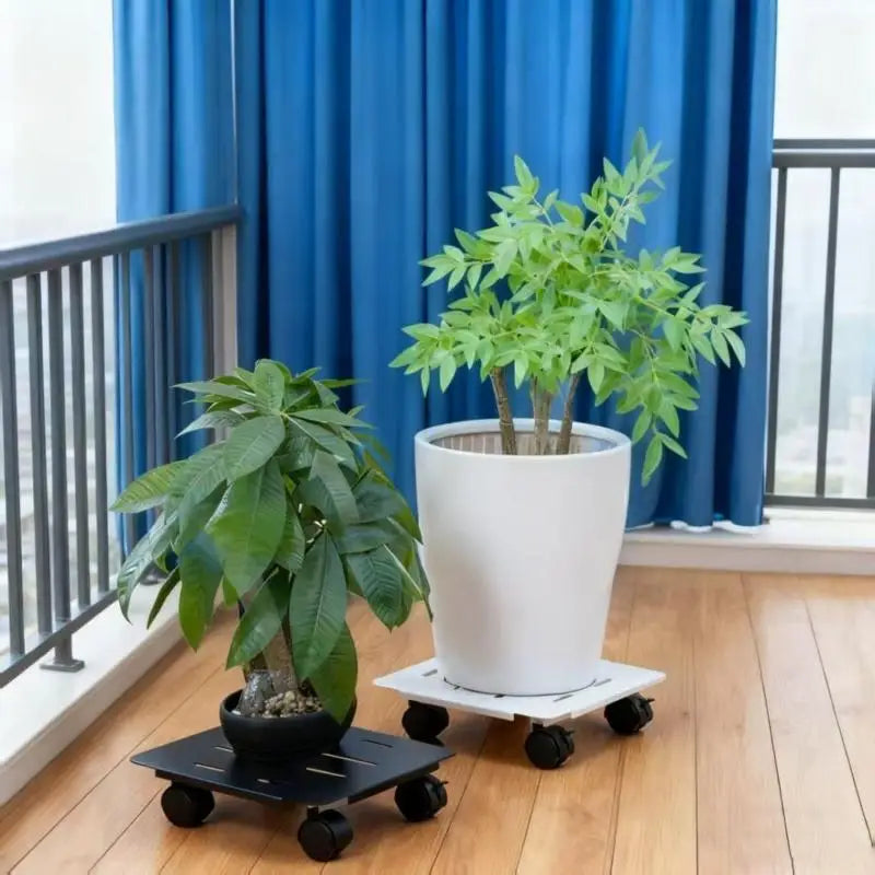 Mobile Plant Pot Tray with Wheels – Heavy Duty Rolling Trolley Plant Pot Trolley Nixie