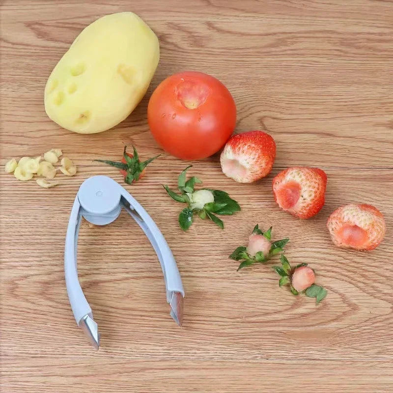 Stainless Steel Pineapple Eye Peeler & Strawberry Remover Fruit Peeler Tool Nixie