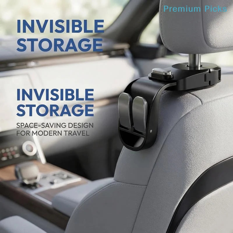 Foldable Car Headrest Hook – Seat Back Storage Organizer Car Seat Hook Nixie