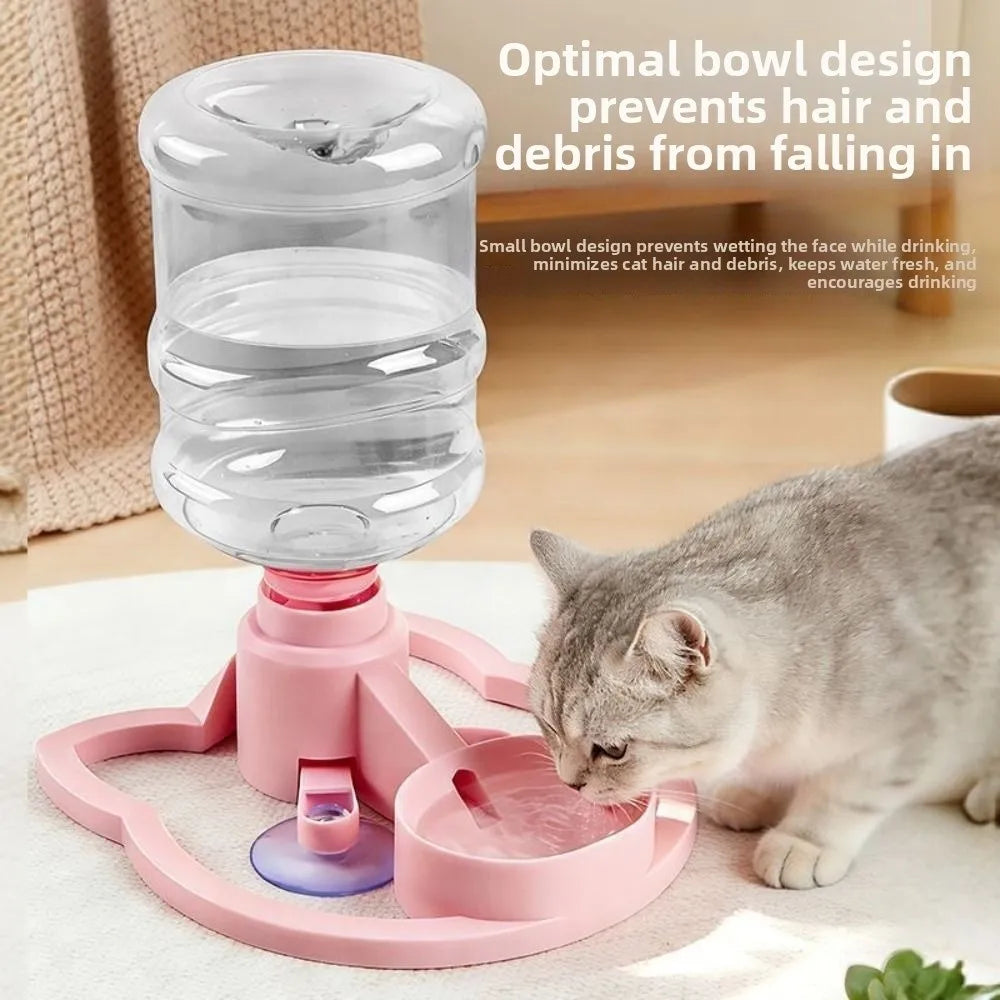 2-in-1 Anti-Spill Cat Water Dispenser – Suction Cup Base Pet Water Dispenser Nixie