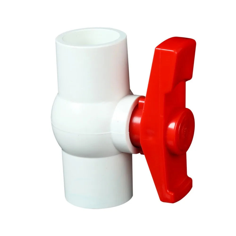 PVC Ball Valve Water Supply Switch – Corrosion Resistant PVC Ball Valve Nixie White 20