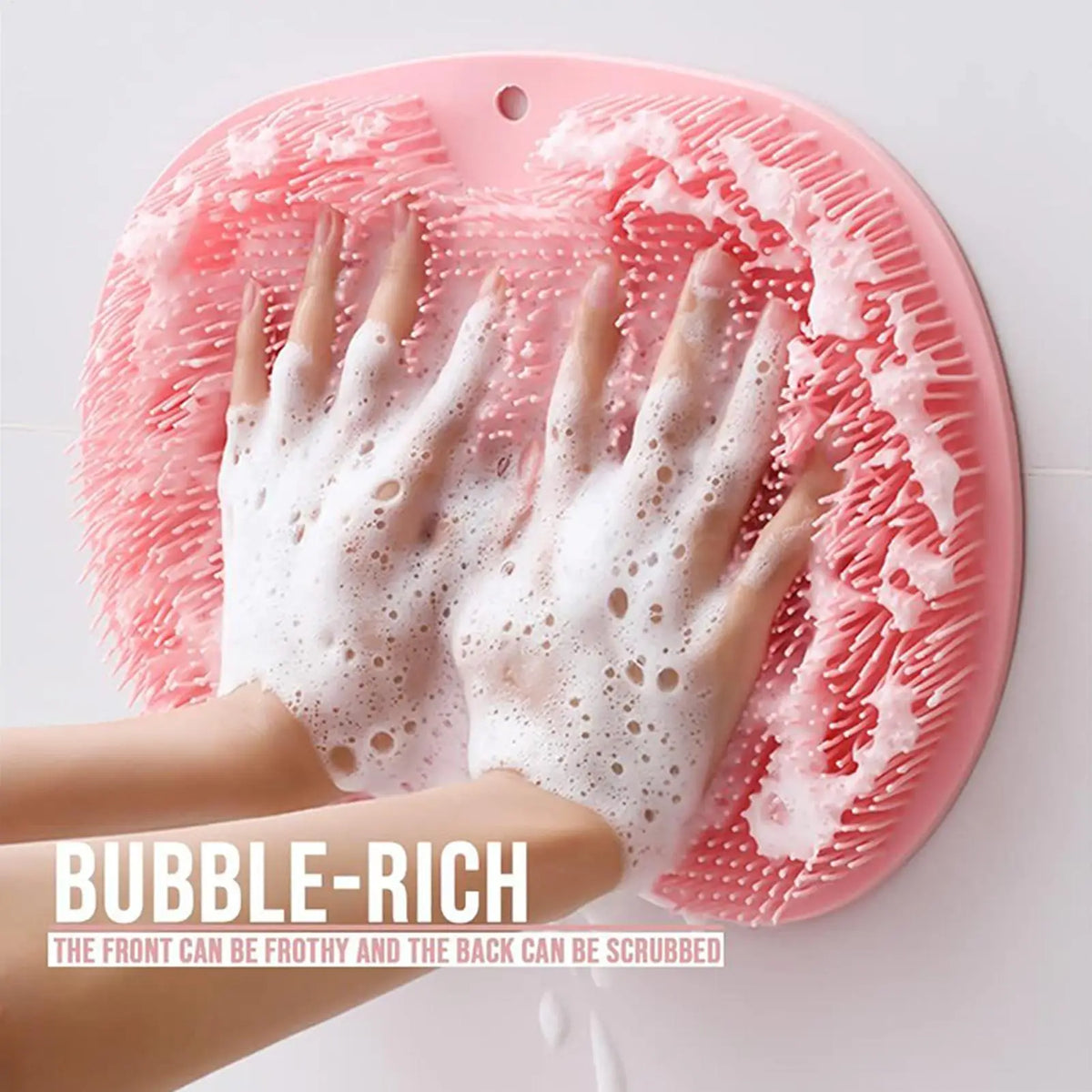 Silicone Shower Foot Scrubber Mat – Exfoliating Massage Brush