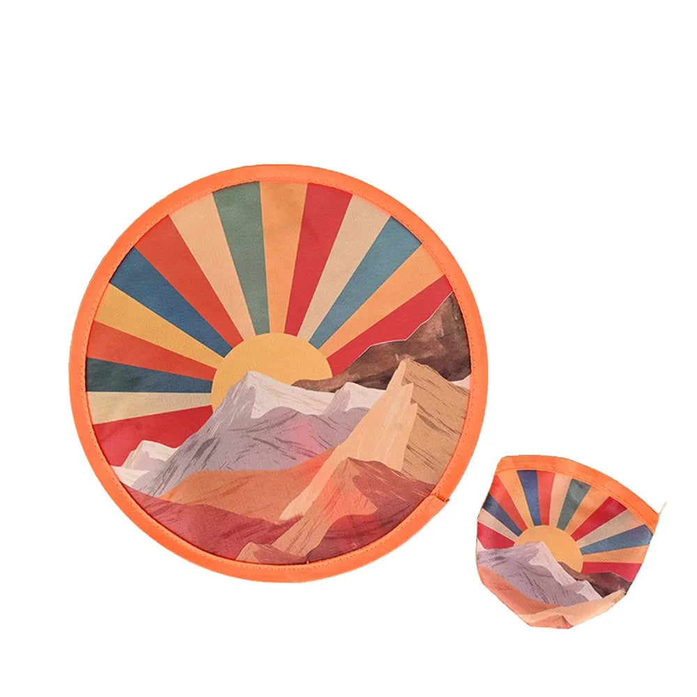 Portable Round Foldable Hand Fan – Flower & Cartoon Art