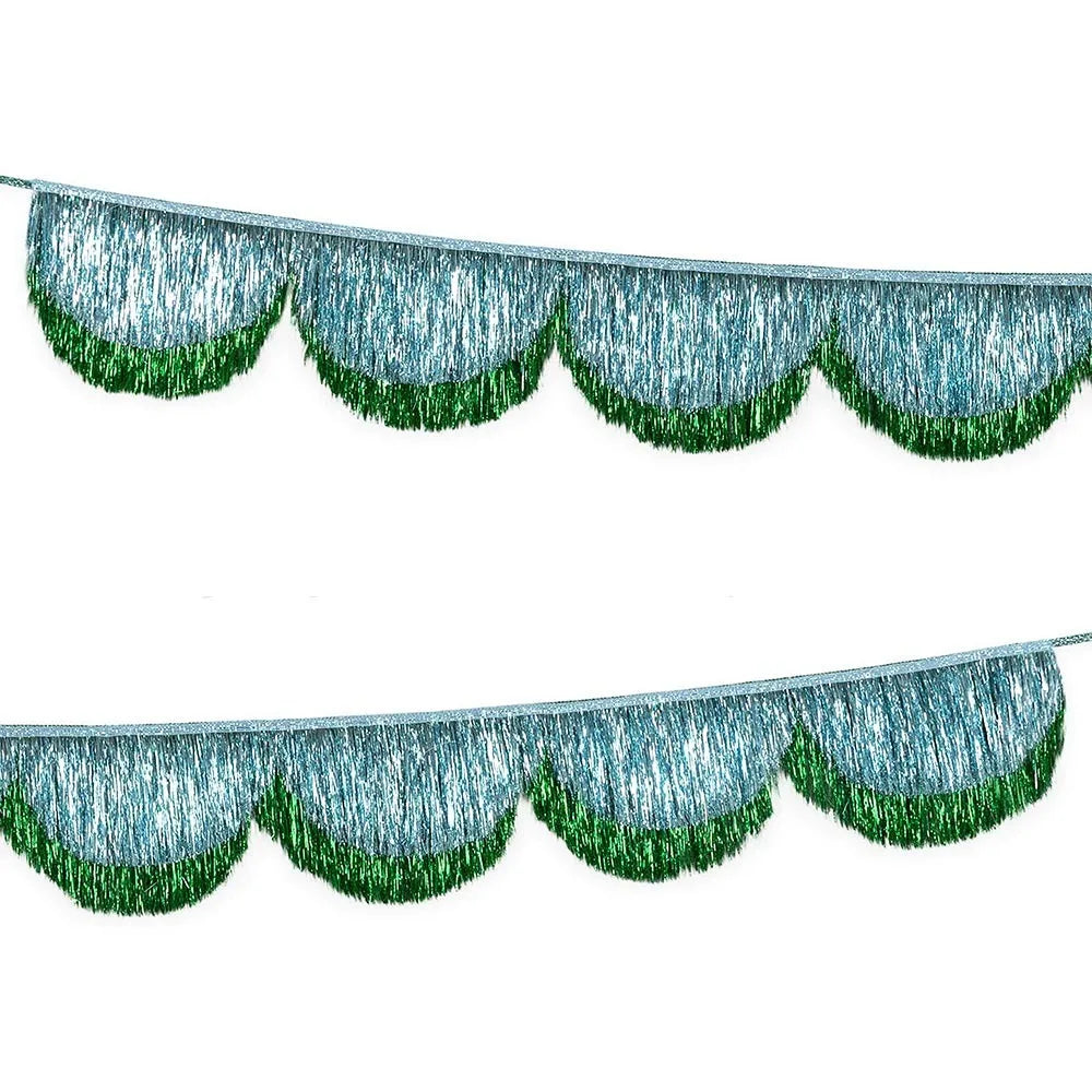 Metallic Foil Fringe Tassel Garland – Multicolor Party Decor