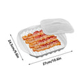 Bacon Microwave Tray with Lid – Non-Stick Bacon Cooker Microwave Bacon Tray Nixie As show