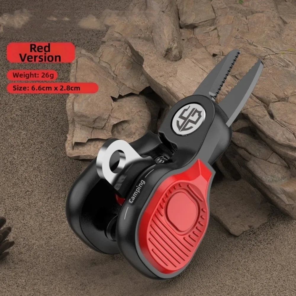 Portable Serrated Fishing Scissors – Stainless Steel PE Line Cutter