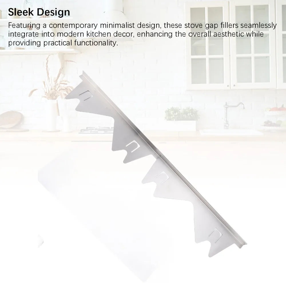 2 Pairs Stainless Steel Stove Gap Covers – Retractable & Easy Clean Stove Gap Cover Nixie