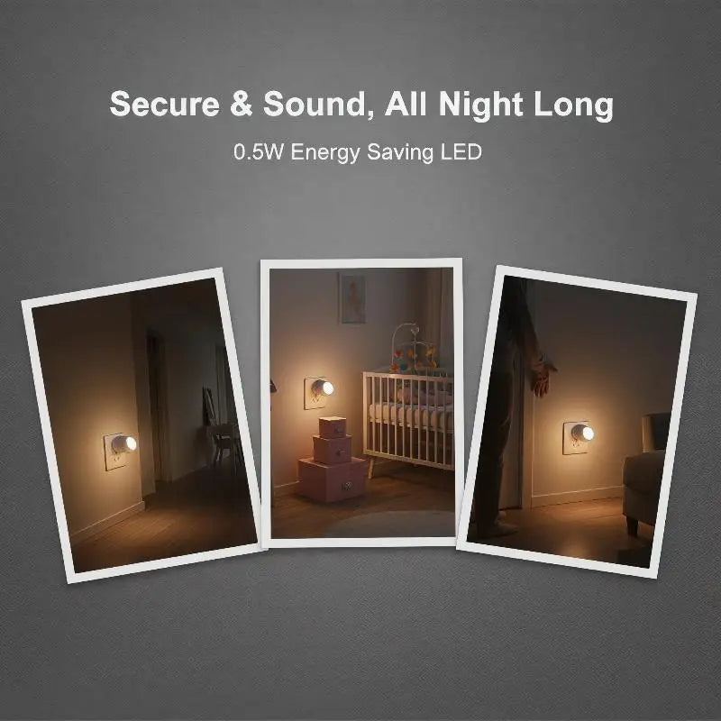 2PCS Auto Sensor LED Night Light for Kids & Nursery – 5V LED Night Light Nixie
