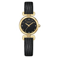 REBIRTH Retro Quartz Watch – Leather Band, Minimalist Dial Quartz Watch Nixie black