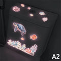 Glow-in-the-Dark Ocean Fish Toilet & Wall Sticker Décor Wall Decal Sticker Nixie A2