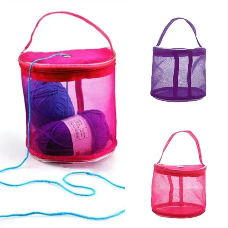 Portable Mesh Yarn Storage Bag | Knitting & Crochet Tote