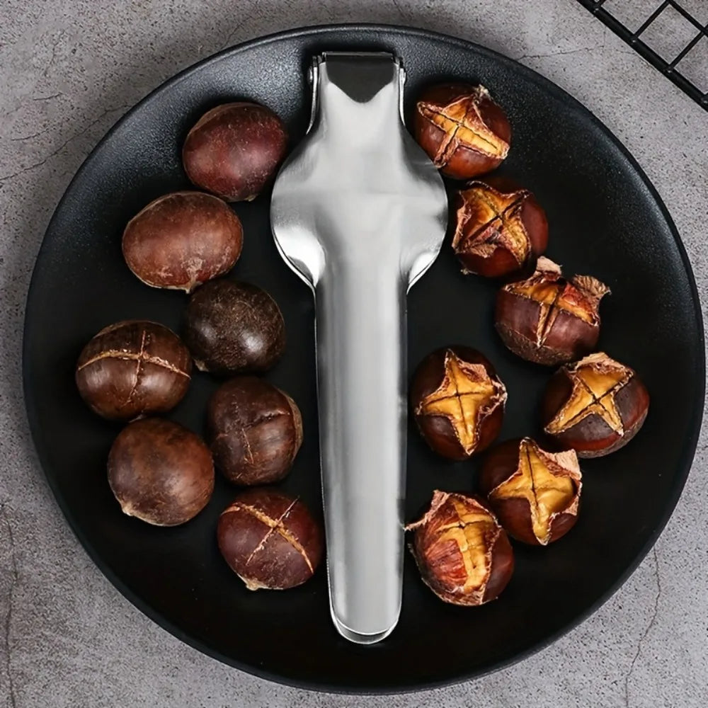 Stainless Steel Nut Cracker Chestnut Peeler Walnut Opener Tool Nut Cracker Tool Nixie