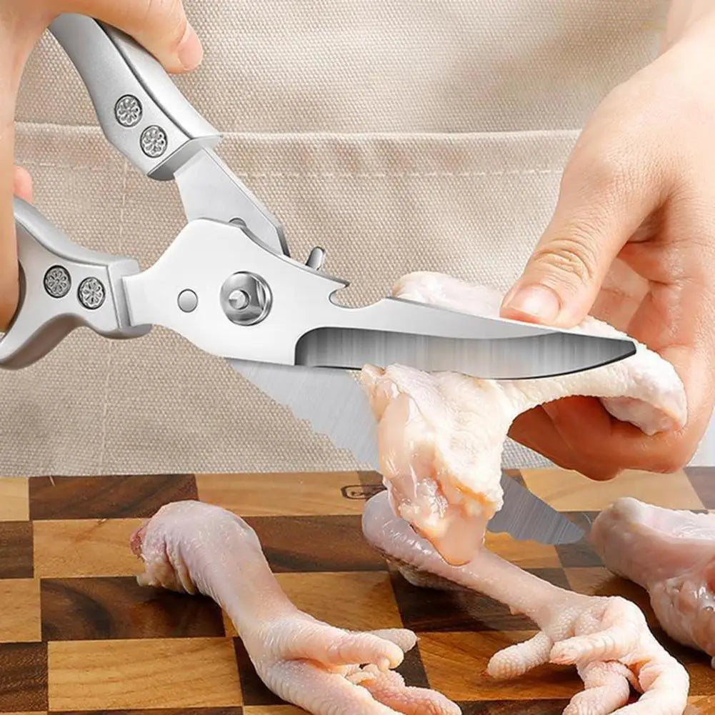 4-in-1 Heavy-Duty Poultry Shears Stainless Steel Kitchen Scissors Poultry Kitchen Shears Nixie