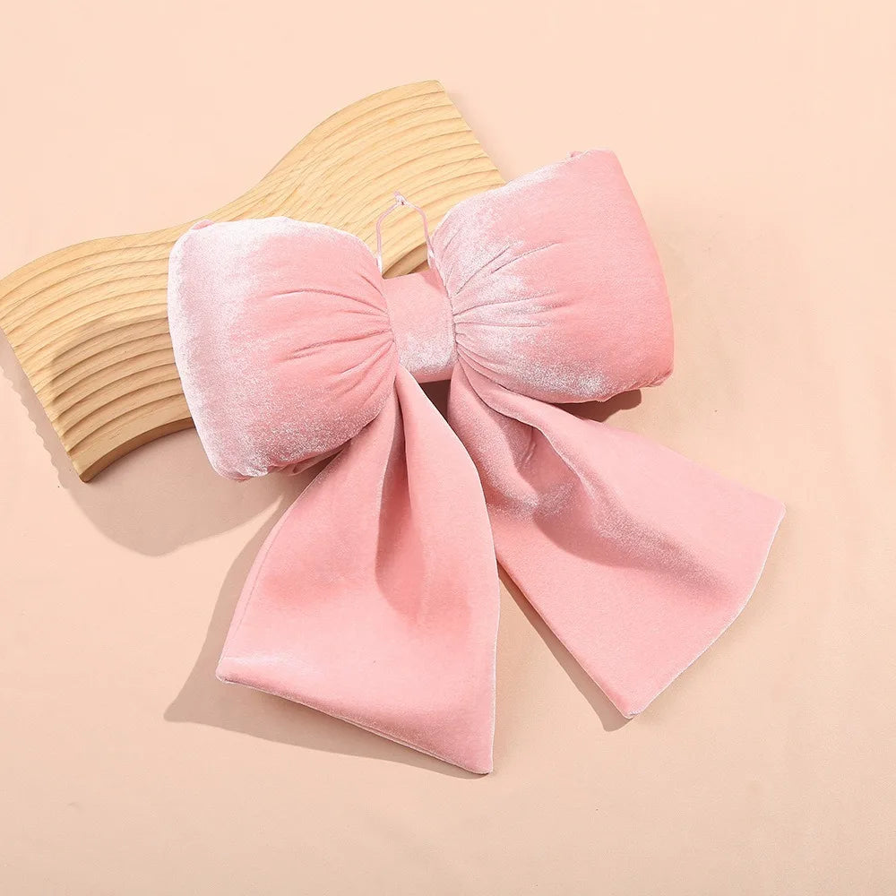Velvet Bowknot Christmas Ornament – DIY Hanging Bow Pendant