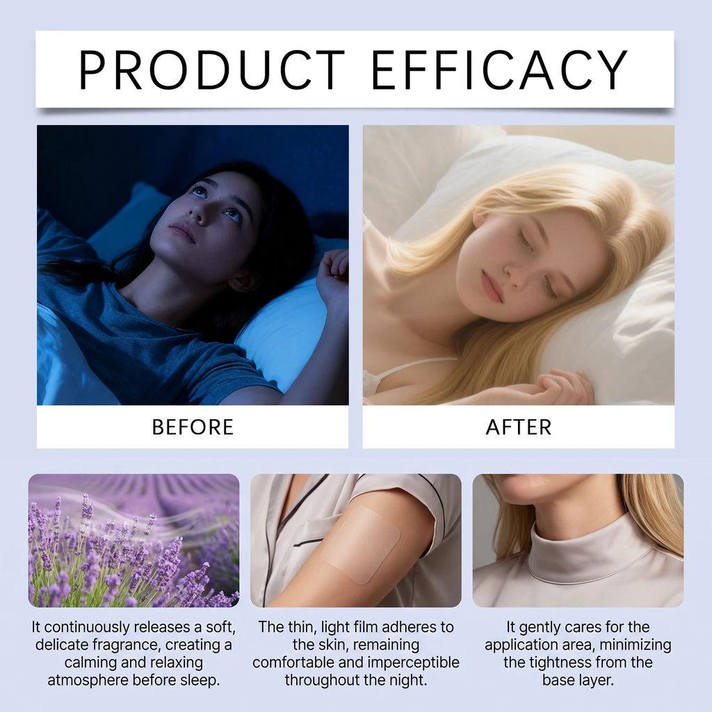 30Pcs Sleep Patches – Soothing Bedtime Body Stickers | Night Rest Sleep Aid Patches Nixie