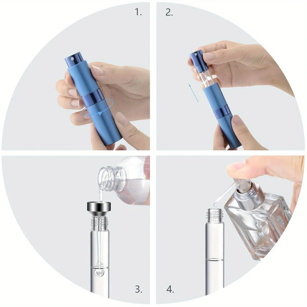 Nixie 8ml Refillable Mini Perfume Atomizer – Travel Spray Bottle Perfume Atomizer Nixie