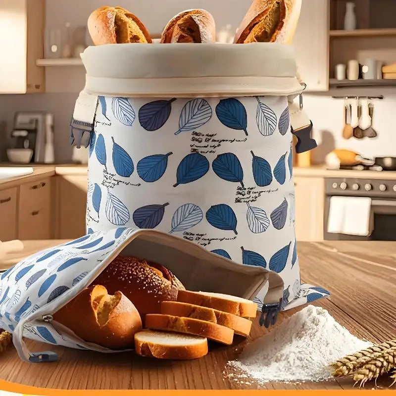 Reusable Beeswax Bread Bag – Eco Linen Food Storage Pouch Food Storage Bag Nixie