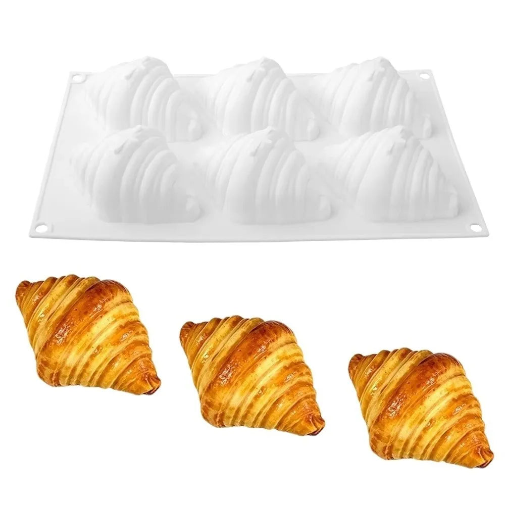 6-Cavity Silicone Mousse Cake Mold – Non-Stick Food Grade Silicone Cake Mold Nixie