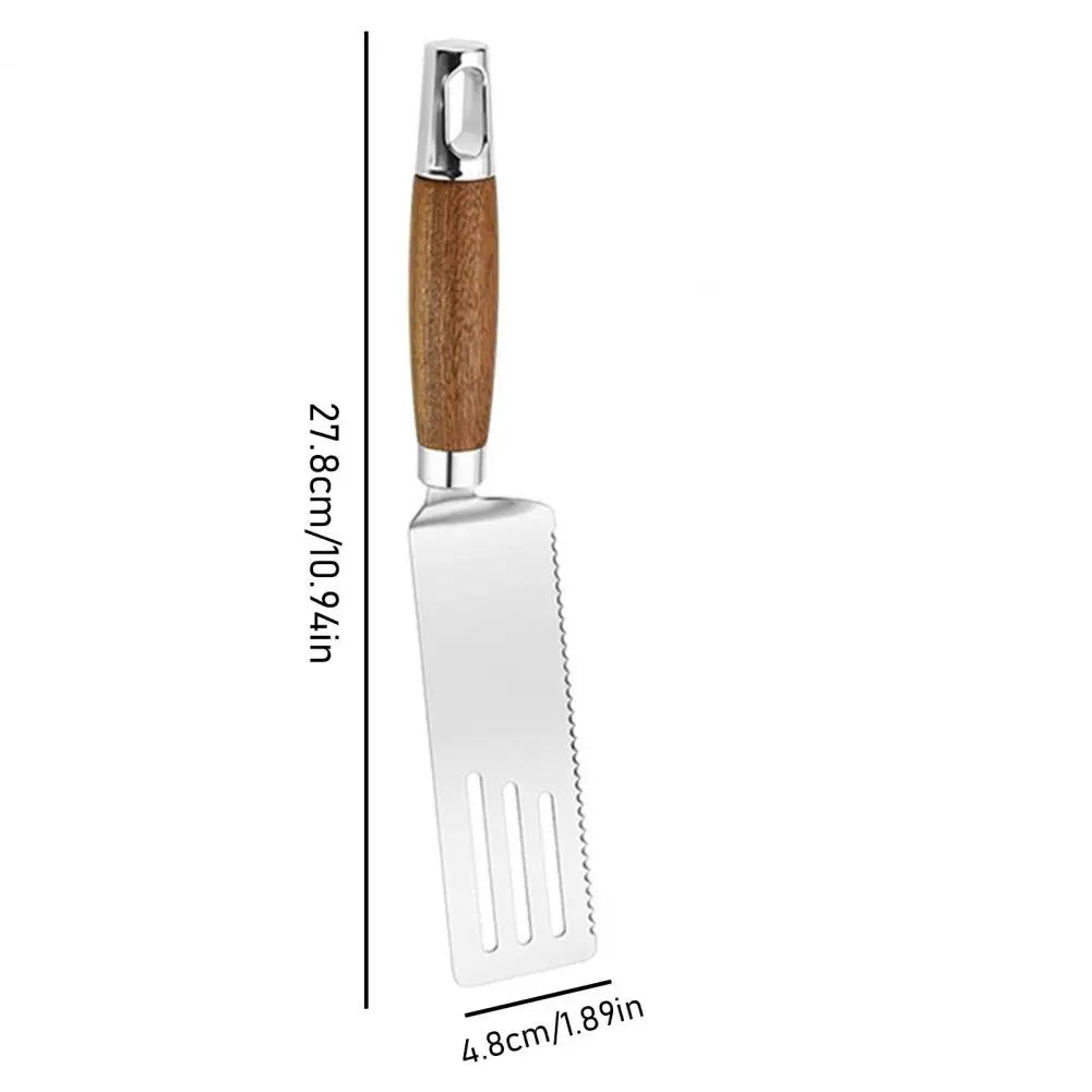 Wooden Handle Stainless Steel Spatula Turner – BBQ & Teppanyaki