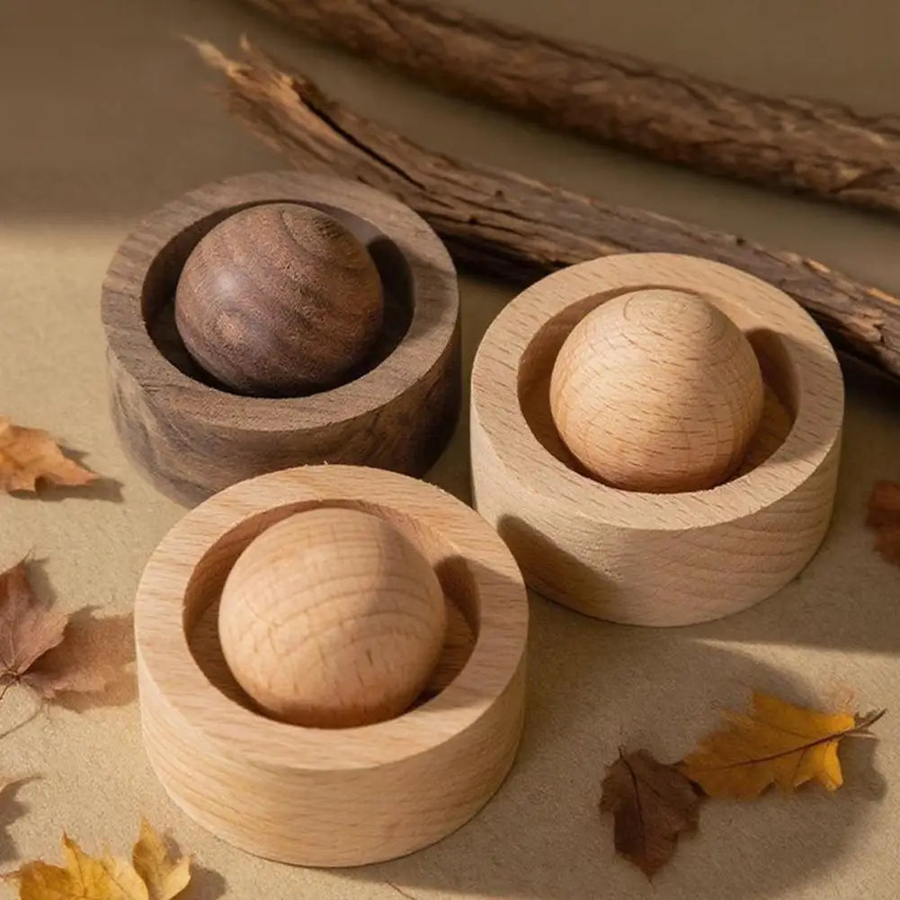 Mini Wooden Sphere Essential Oil Diffuser – No Heat Aromatherapy